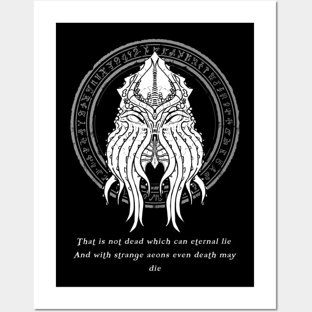 Lovecraftian Great Old one - HP Lovecraft Wall Art by Duckfieldsketchbook01